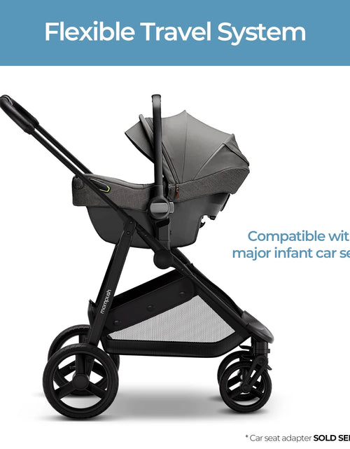 Load image into Gallery viewer, Wiz 2-In-1 Baby Stroller with Bassinet Mode, Reversible Seat and Large Canopy, Grey, 22.3LB, Unisex
