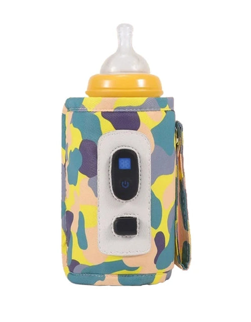 Load image into Gallery viewer, USB Milk Bottle Warmer Infant Bottle Portable Heat Keeper Formula Milk Travel Heating Sleeve for Baby Nursing Bottles
