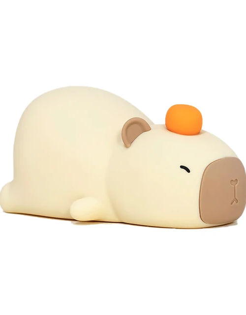 Load image into Gallery viewer, Capybara Silicone Night Light Cute Panda Rechargeable Adjustable Brightness Timing Rechargeable Sleep Nightlights for Kids Room
