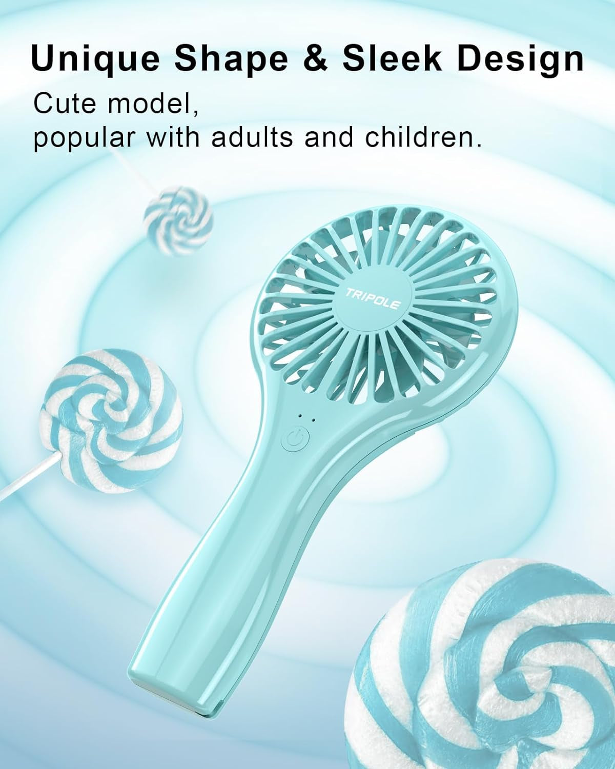 Mini Handheld Fan Battery Operated Small Personal Portable Fan Speed Adjustable USB Rechargeable Fan Cute Design Powerful Eyelash Fan for Stylish Kids Girls Women Men Indoor Outdoor Travelling