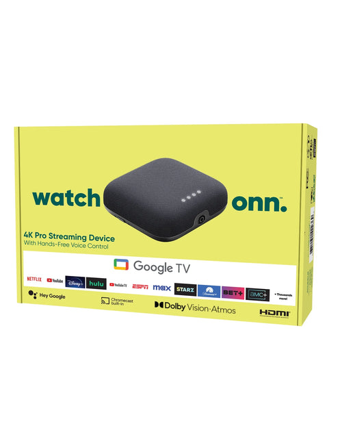 Load image into Gallery viewer, Google TV 4K Pro Streaming Device (New, 2024), 4K UHD Resolution, Dolby Vision &amp; Dolby ATMOS, Hands-Free Voice Control, Smart Hub
